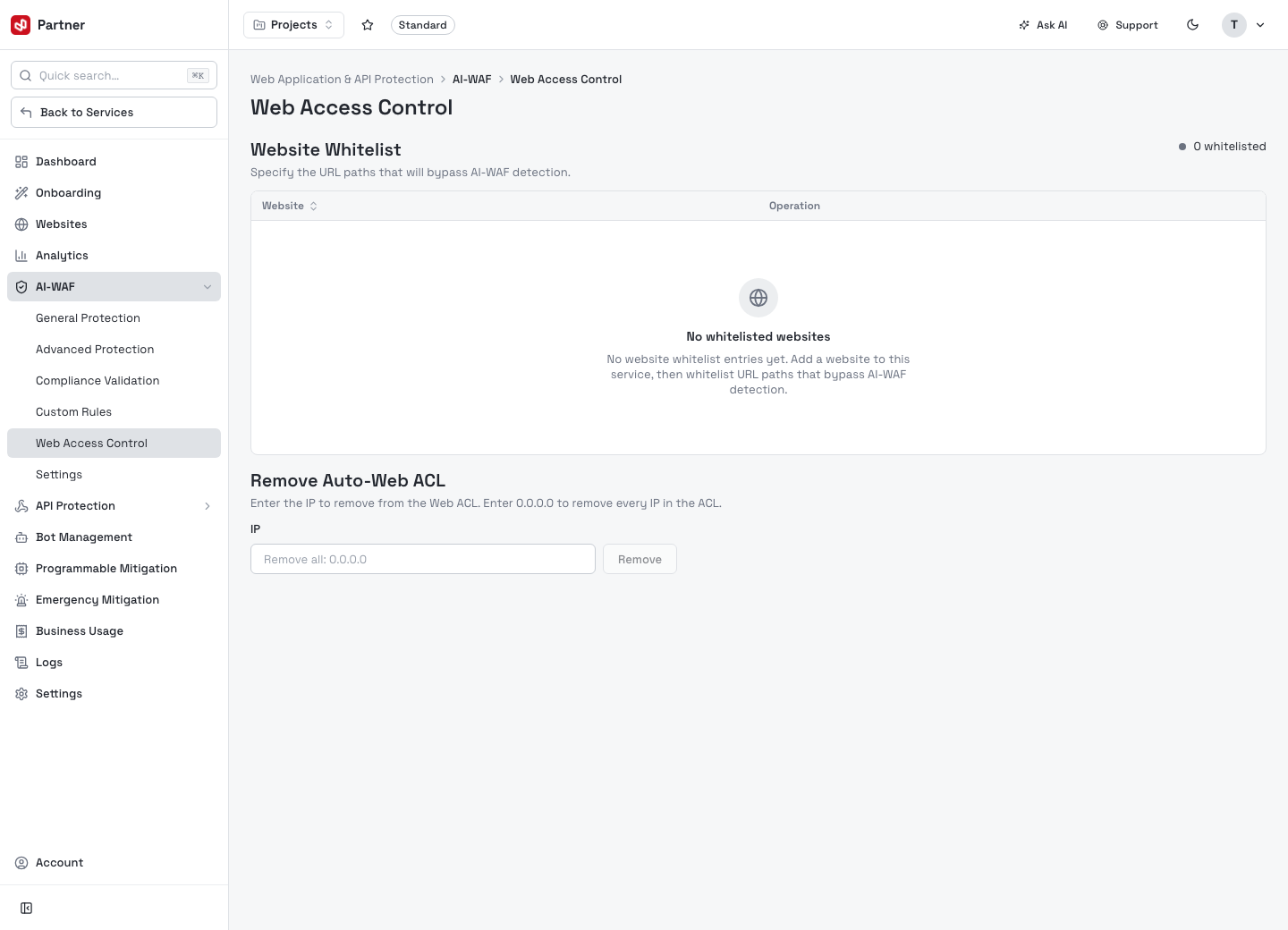 AI-WAF — Web Access Control