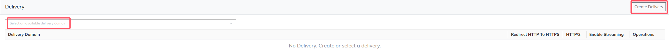 Create Delivery