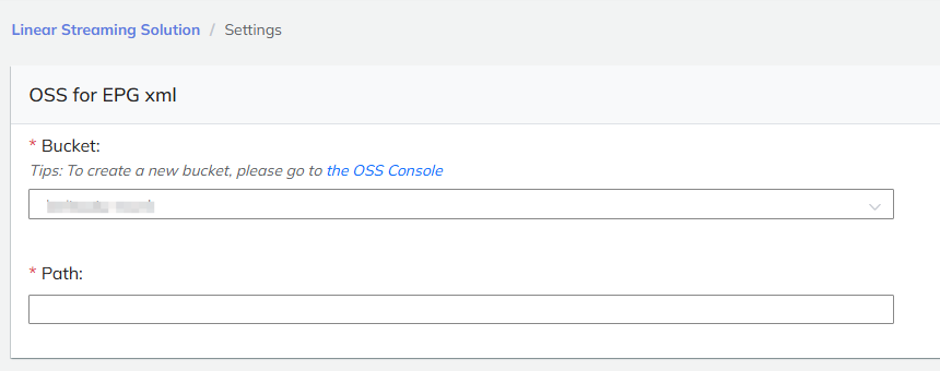 EPG Setting